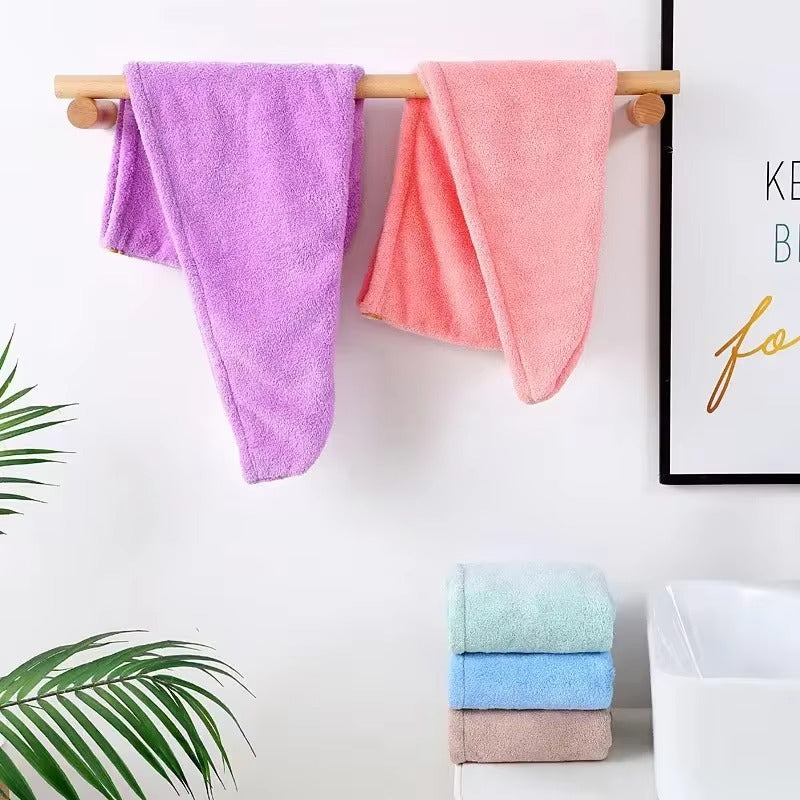 Quick Dry Microfiber Hair Towel Wrap | Soft, Absorbent & Comfortable Towel Cap