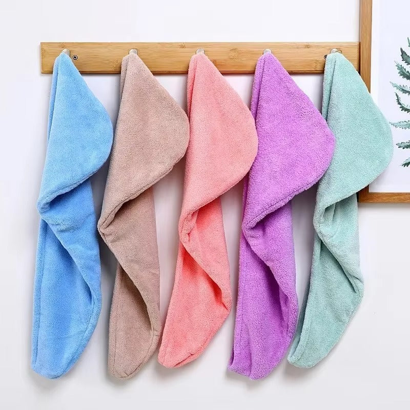 Quick Dry Microfiber Hair Towel Wrap | Soft, Absorbent & Comfortable Towel Cap