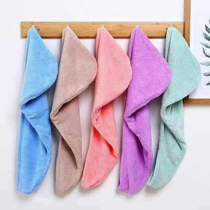 Quick Dry Microfiber Hair Towel Wrap | Soft, Absorbent & Comfortable Towel Cap