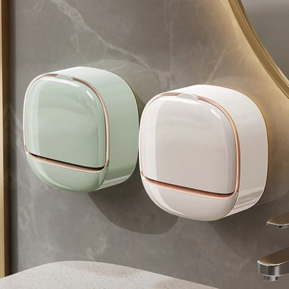 Modern Wall Mounted Soap Holder with Drain Tray