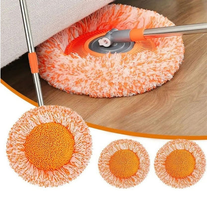 360° Spin Mop with Extendable Handle & Washable Microfiber Head