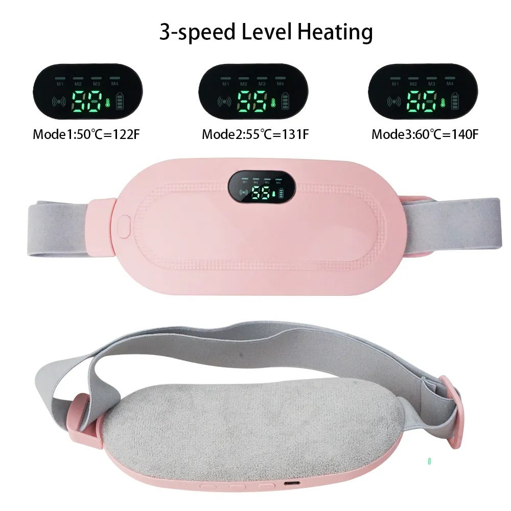 Smart Heating & Massage Belt for Women | Rechargeable & Portable