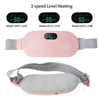 Smart Heating & Massage Belt for Women | Rechargeable & Portable