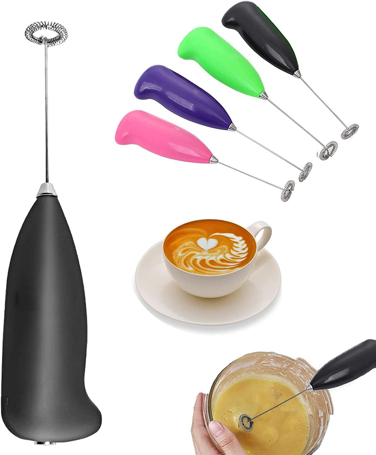 3-in-1 Electric Beater for Coffee, Milk & Eggs | Portable Handheld Mixer