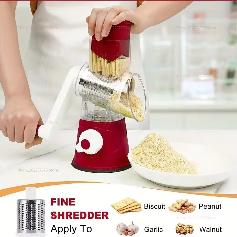 Multi-Function Vegetable Cutter, Slicer & Grater (Random Color)